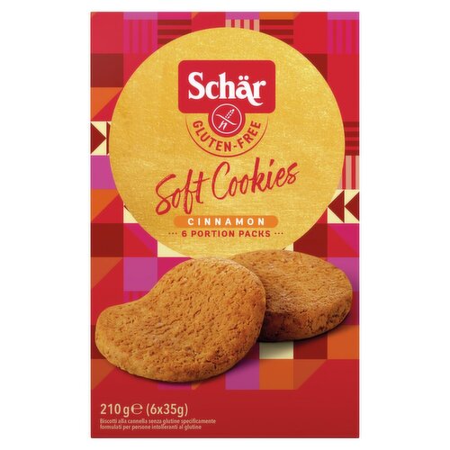 Schar Gluten Free Cinnamon Soft Cookies 6 Pack (35 g)