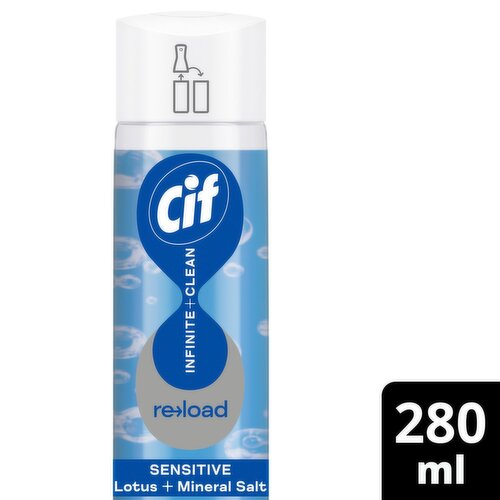 Cif Infinite & Clean Sensitive Lotus & Mineral Salts Reload (280 ml)