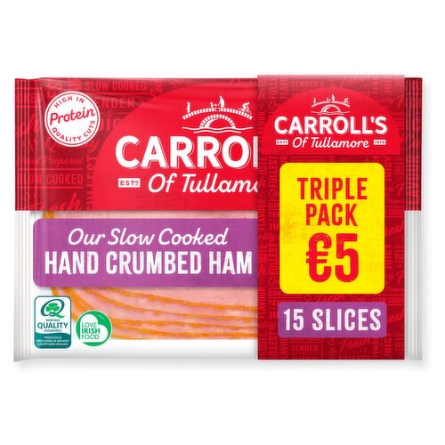 Carroll's Deli Crumbed Ham Triple Pack (80 g)