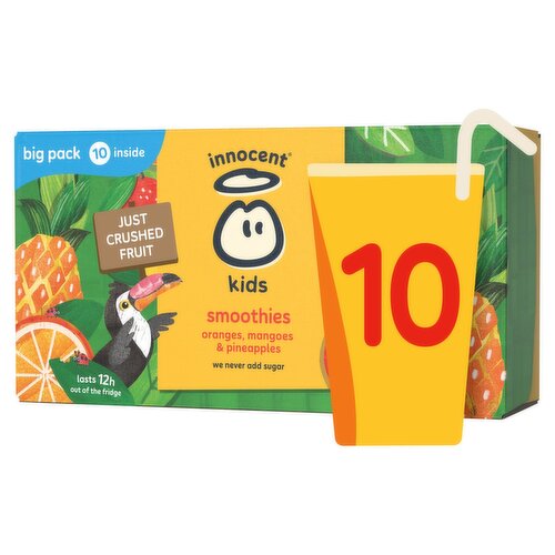 Innocent Kids Oranges Mangoes & Pineapples Smoothies 10 Pack (150 ml)