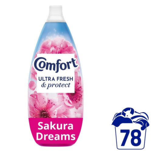 Comfort Fresh & Protect Sakura Dreams Fabric Conditioner 78 Wash (1.17 L)