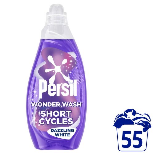 Persil Wonder Wash Dazzling White Laundry Detergent 55 Washes (1.485 L)