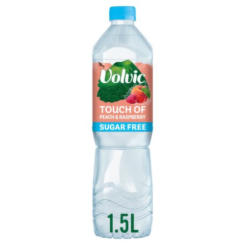 Volvic Touch of Fruit Peach & Raspberry Sugar Free Still Water (1.5 L)