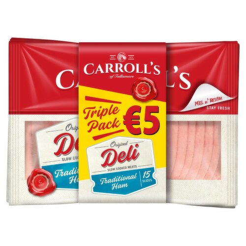 Carroll's Deli Traditional Ham Triple Pack (80 g)