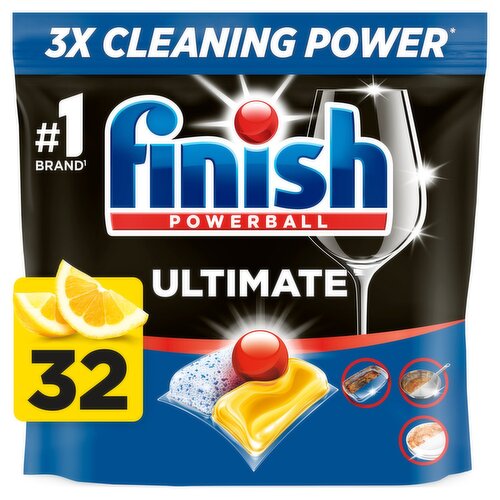 Finish Ultimate All In 1 Lemon Dishwasher Tablets (32 Piece)