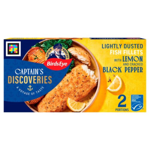 Birds Eye Captain's Discoveries Lem&Crack Blk Pepper Lightly Dusted Fish Fillet (280 g)