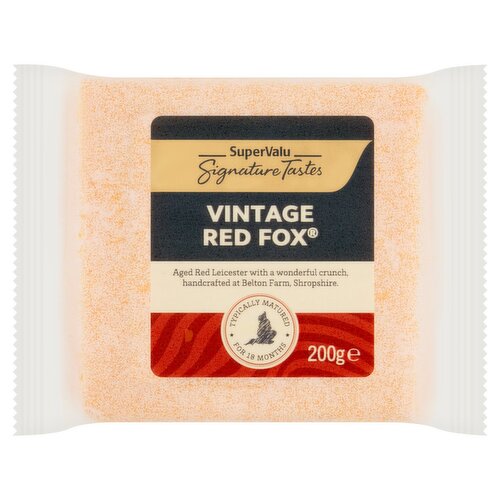 SuperValu Signature Tastes Red Fox Vintage Red Leicester Cheese (200 g)