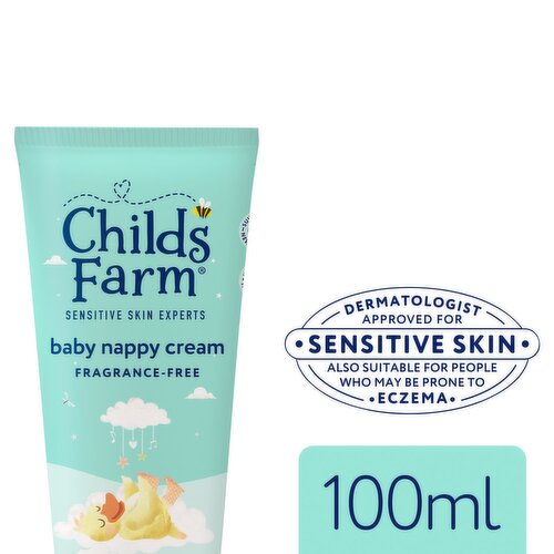 Childs Farm Fragrance Free Baby Nappy Cream (100 ml)