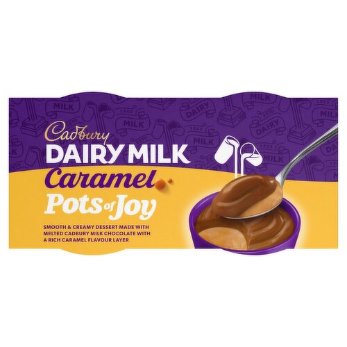 Cadbury Dairy Milk Caramel Pots of Joy 2 Pack (60 g)