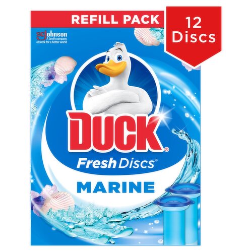 Duck Marine 12 Discs 2 Refills Toilet Cleaner (72 ml)