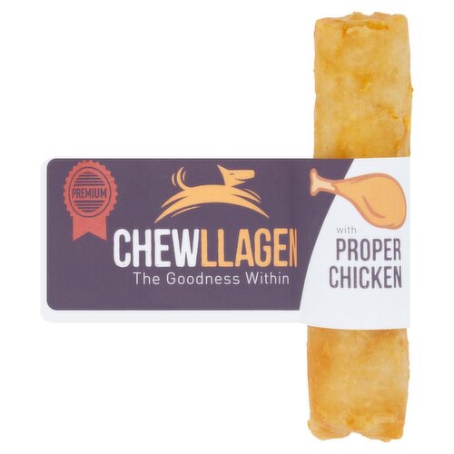 Chewllagen Chewable Collagen Dog Treat with Chicken Roll 5" (1 Piece)