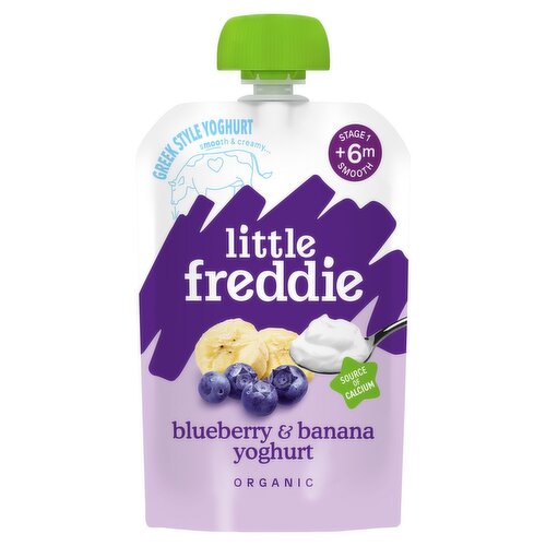 Little Freddie Organic Blueberry & Banana & Greek Style Yoghurt +6 Months (100 g)