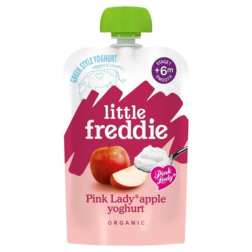 Little Freddie Organic Pink Lady Apple Greek Style Yoghurt +6 Months (100 g)