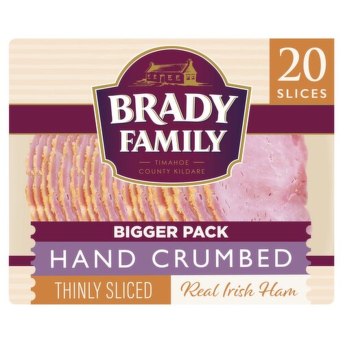 Brady Family Hand Crumbed Thinly Sliced Ham Bigger Pack (165 g)
