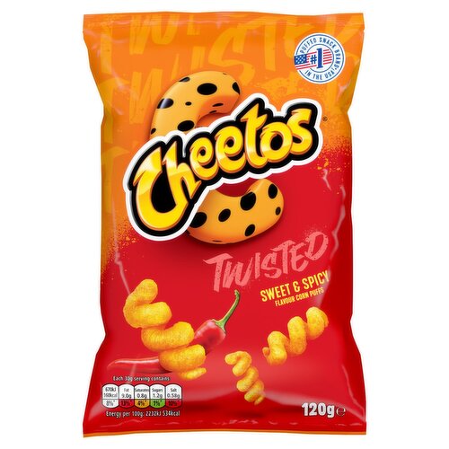 Cheetos Twisted Sweet & Spicy Corn Puffs (120 g)