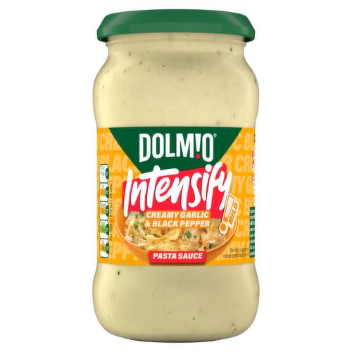 Dolmio Intensify Creamy Garlic & Black Pepper Pasta Sauce (390 g)