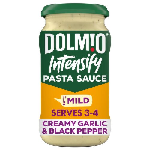 Dolmio Intensify Creamy Garlic & Black Pepper Pasta Sauce (390 g)