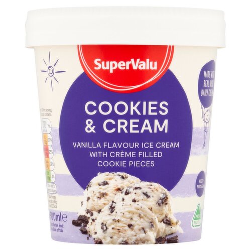 SuperValu Cookies & Cream Ice Cream Tub (500 ml)