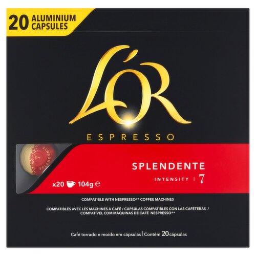 L'or Espresso Splendente Coffee Capsules 20 Pack (104 g)