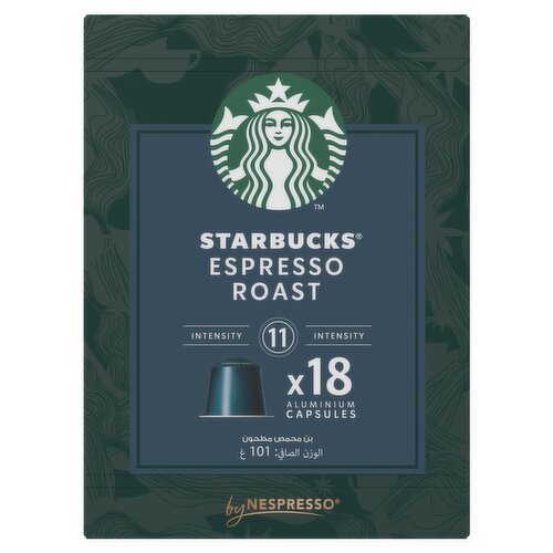 Starbucks Espresso Roast Nespresso Coffee Capsules 18 Pack (101 g)
