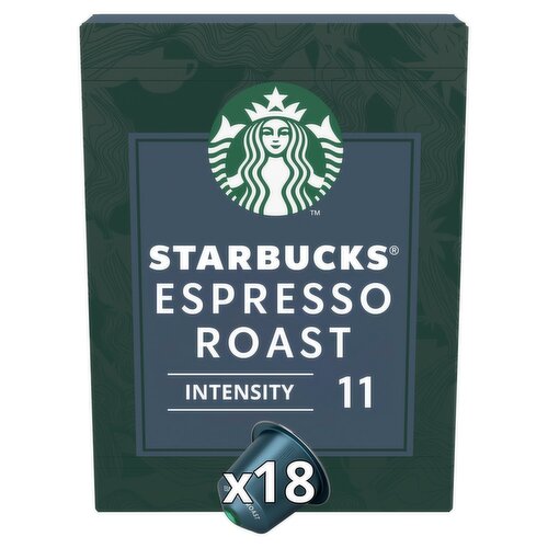 Starbucks Espresso Roast Nespresso Coffee Capsules 18 Pack (101 g)