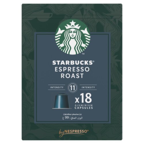 Starbucks Espresso Roast Nespresso Coffee Capsules 18 Pack (99 g)