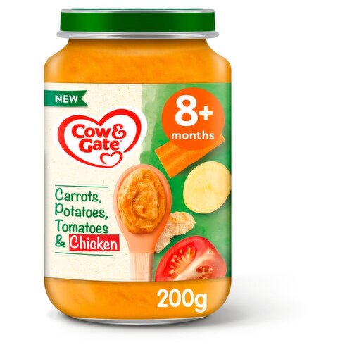 Cow & Gate Carrots, Potatoes, Tomatoes & Chicken 8 Months (200 g)