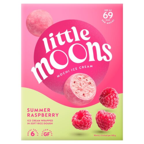 Little Moons Summer Raspberry Mochi Ice Cream Treats (192 g)