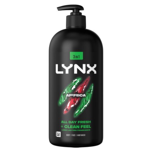 Lynx Africa 3 in 1 Shower Gel (900 ml)
