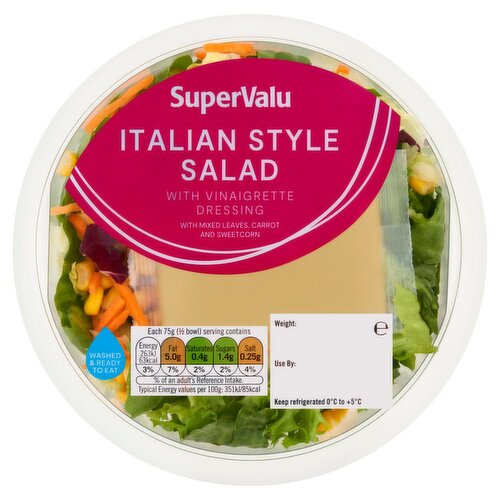 SuperValu Italian Style Salad Bowl with Vinaigrette Dressing (150 g)