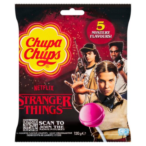 Chupa Chups Stranger Things Assorted Lollipops 10 Pack (120 g)