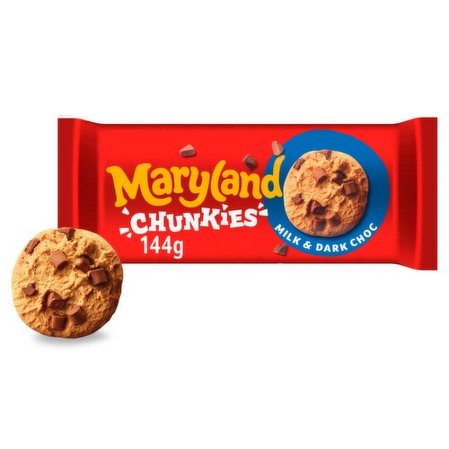 Maryland Chunkies Milk & Dark Choc Cookies (144 g)