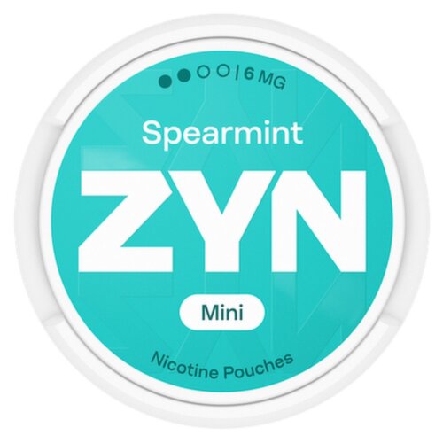 ZYN Spearmint Mini Nicotine Pouches 6mg (20 Piece)