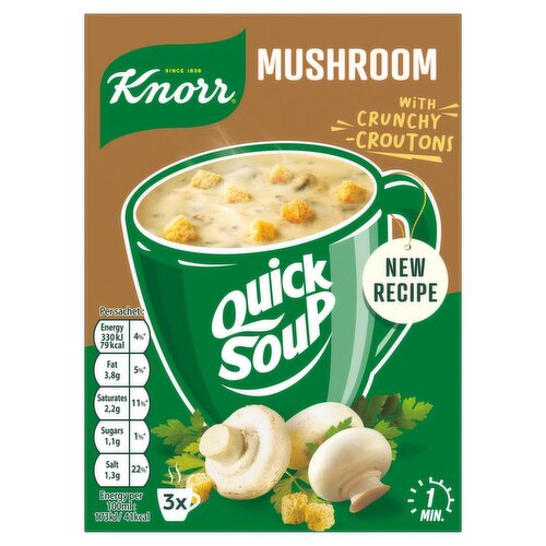 Knorr Quick Soup Mushroom 3 Pack (18 g)