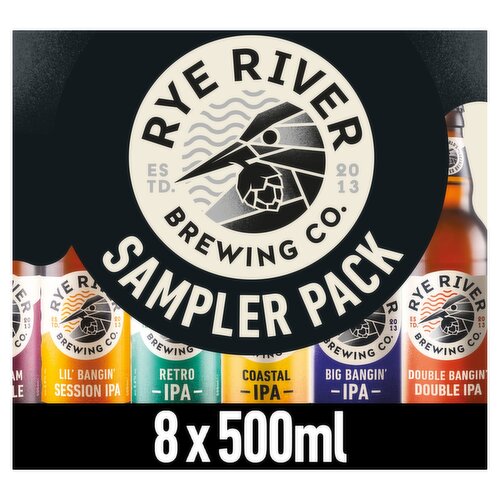Rye River Brewing Co IPA Bottle Sampler 8 Pack (500 ml)