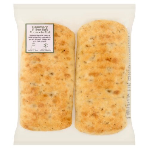 Rosemary & Sea Salt Focaccia Roll 2 Pack (180 g)