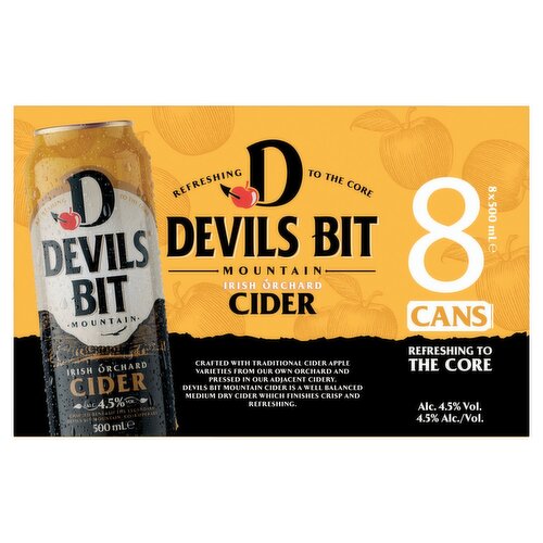 Devils Bit Mountain Cider Can 8 Pack (500 ml)