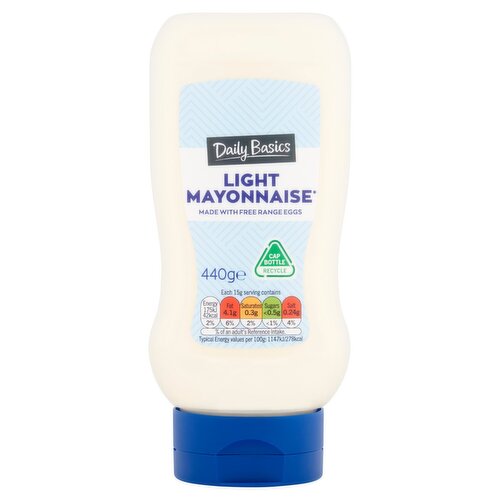 Daily Basics Light Mayonnaise Squeezy (440 g)