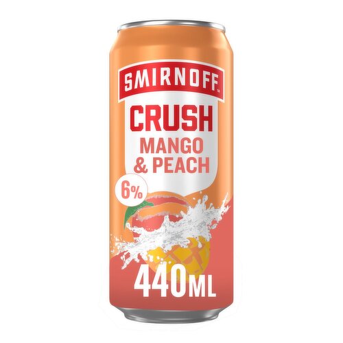 Smirnoff Crush Mango & Peach Can (440 ml)