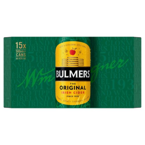 Bulmers Original Irish Cider Can 15 Pack (500 ml)