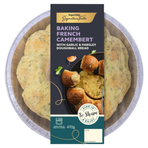 SuperValu Garlic & Parsley Tear & Share Doughball Bread with Camembert Cheese (470 g)
