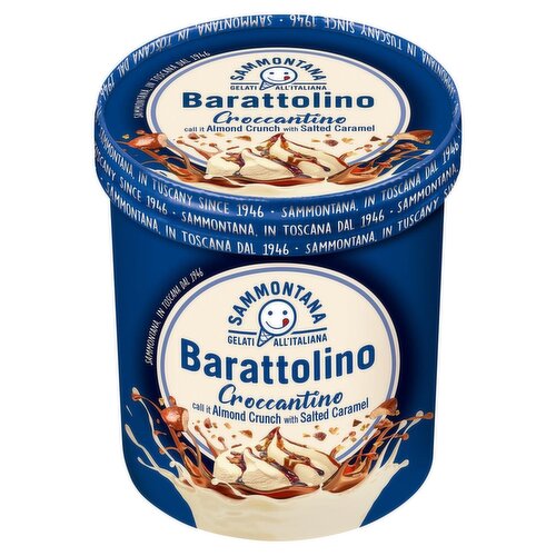 Sammontana Croccantino Almond & Salted Caramel Gelato Tub (500 g)