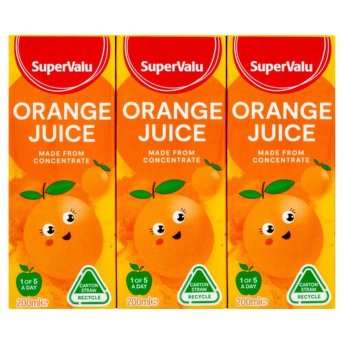 SuperValu Orange Juice 6 Pack (200 ml)
