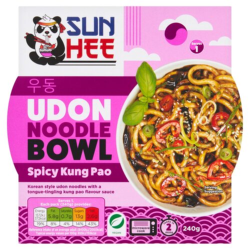 Sun Hee Spicy Kung Pao Udon Noodle Bowl (240 g)