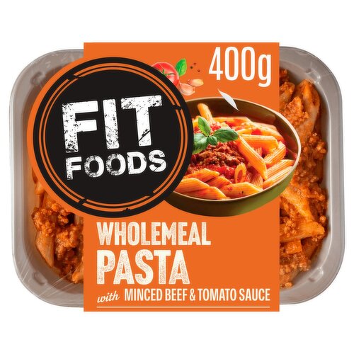 Fit Foods Wholemeal Pasta with Minced Beef & Tomato Sauce (400 g)