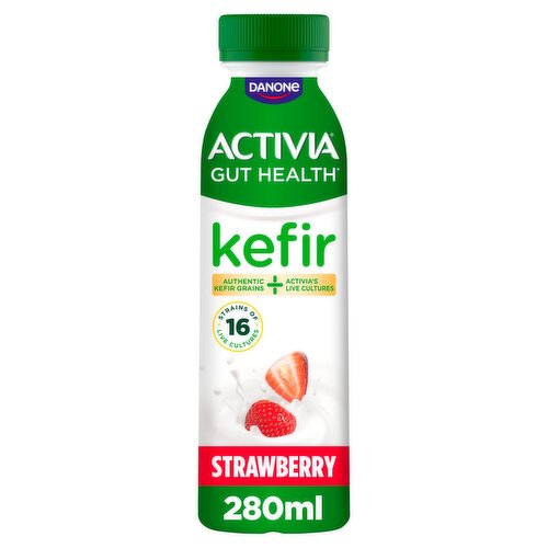 Danone Activia Strawberry Kefir Gut Health Yogurt Drink (280 ml)