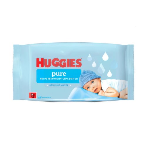 Huggies Pure Baby Wipes (48 Piece)
