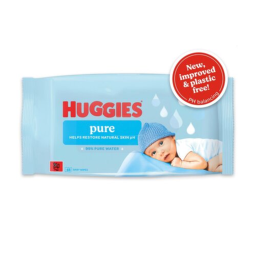 Huggies Pure Baby Wipes (48 Piece)