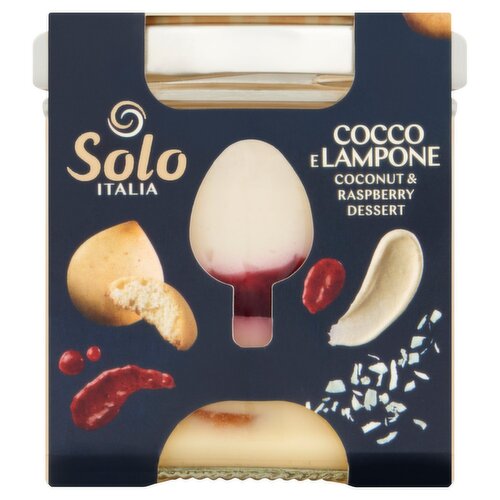 Solo Italia Cocco e Lampone Raspberry & Coconut Dessert (80 g)