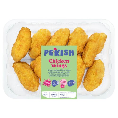 Pekish Crispy Coated Chicken Wings (450 g)